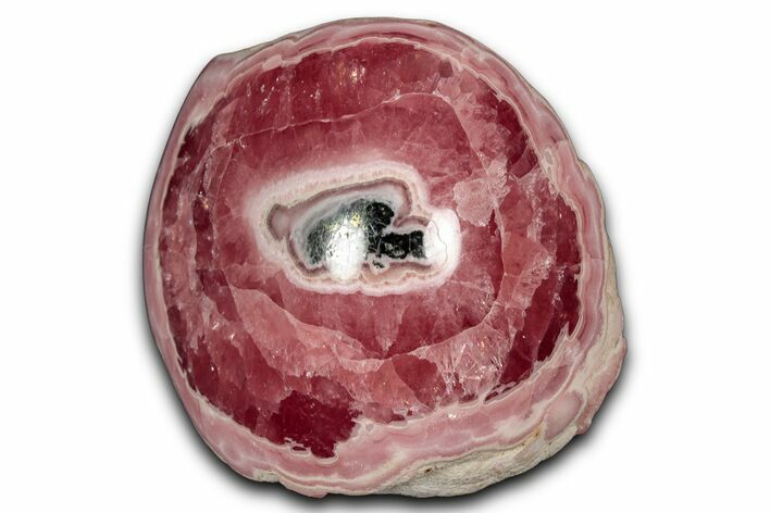 Banded Rhodochrosite Stalactite Section - Top Quality Color #354522